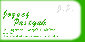 jozsef pastyak business card